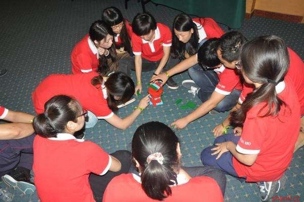 哑人筑塔-室内拓展游戏